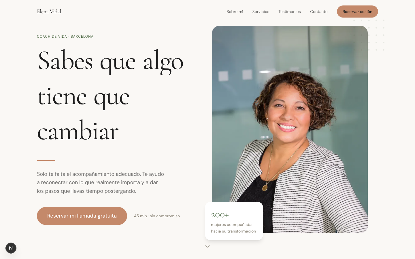 Elena Vidal — desktop